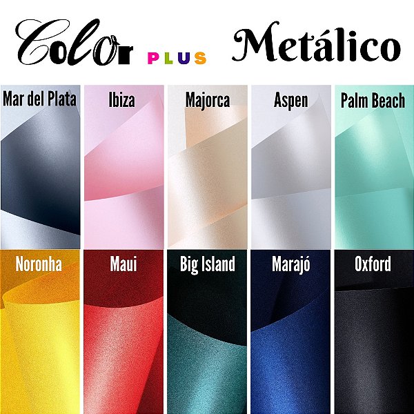 Color Plus Perolizado 180g Folha gráfica 66cm x 96cm - Unidade