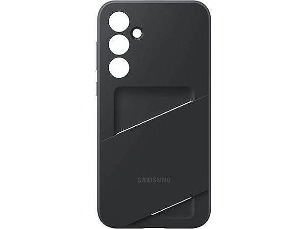 CAPA SAMSUNG A34 SILICONE PORTA CARTAO BLACK