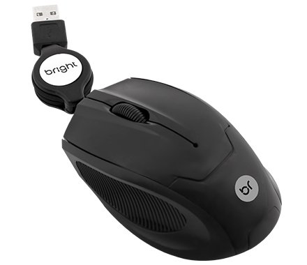 MINI MOUSE USB ÓPTICO RETRÁTIL BRIGHT 0111 55CM