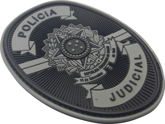 Policia Judicial  Negativo distintivo Patch C/Velcro emborrachado