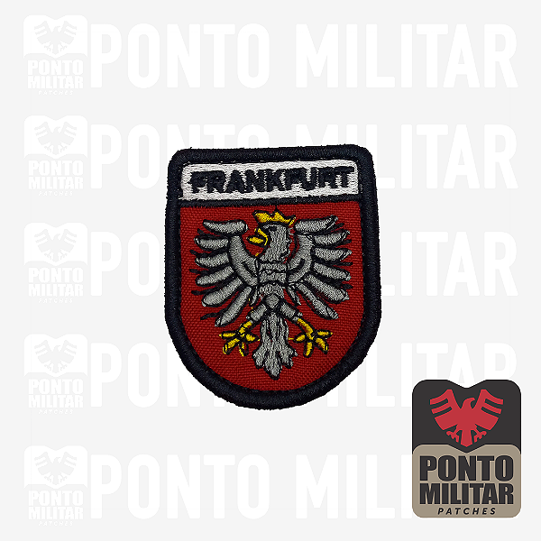 Escudo Frankfurt Patch Bordado - Ponto Militar