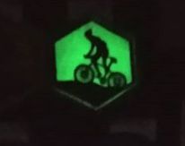 Patche Bike Ciclismo neon brilha escuro airsoft aventura bordado personalizados