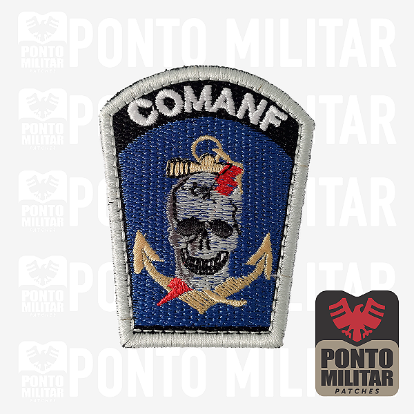 Escudo COMANF I Comandos Anfíbios Patch Bordado - Ponto Militar - Patches  Militares Emborrachado e Bordados