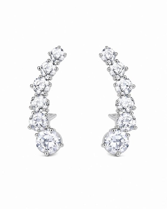 Brinco Earcuff Diamond Prata925