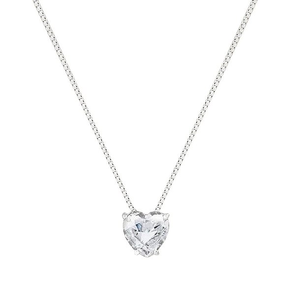Colar Moissanite Coração