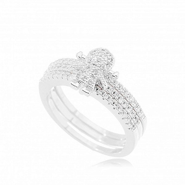 Anel Menina Cravejado