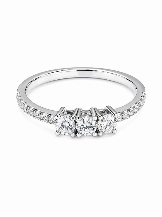 Anel Diamond Degrade Prata925
