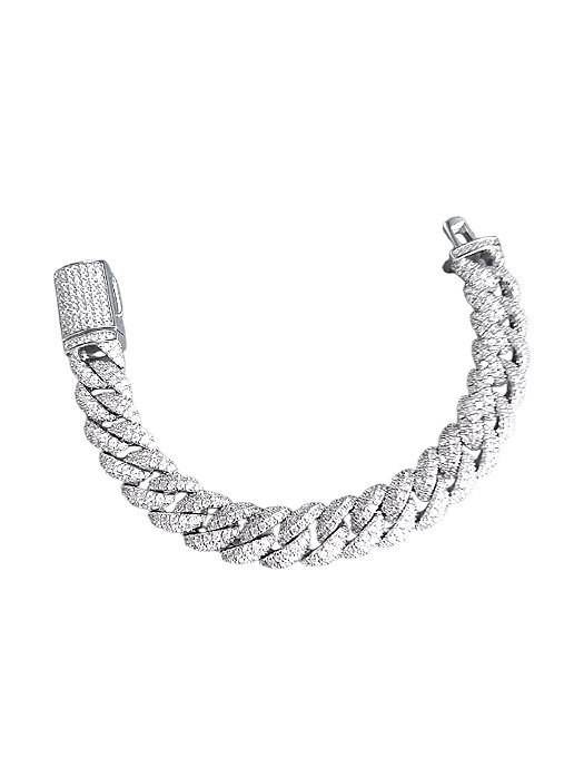 Pulseira Riviera Tramas Banho em Prata