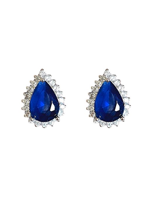 Brinco Prata925 Princesa Safira