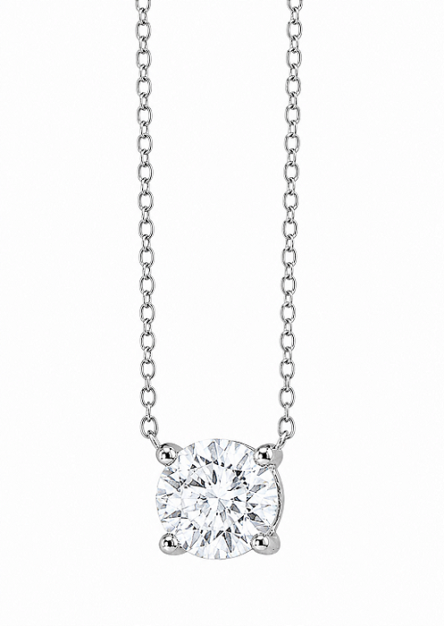 Colar Moissanite Ponto de Luz Prata925 6mm
