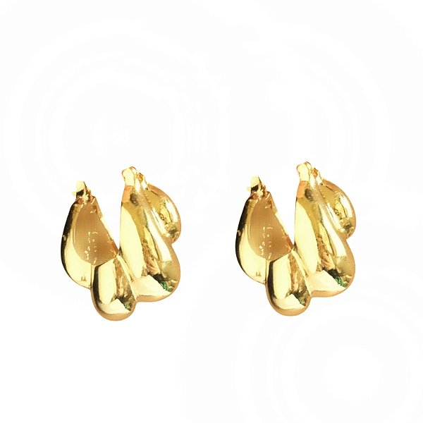 Brinco Argola Abaloada Croissant