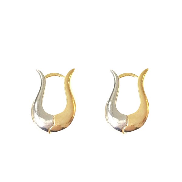 Brinco Argola Duo Banho Abaloada