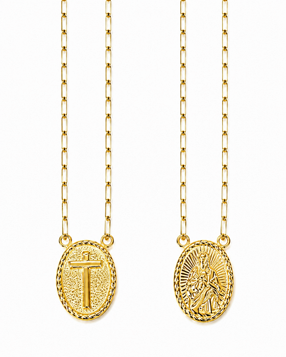 Colar Escapulário Jesus x Cruz