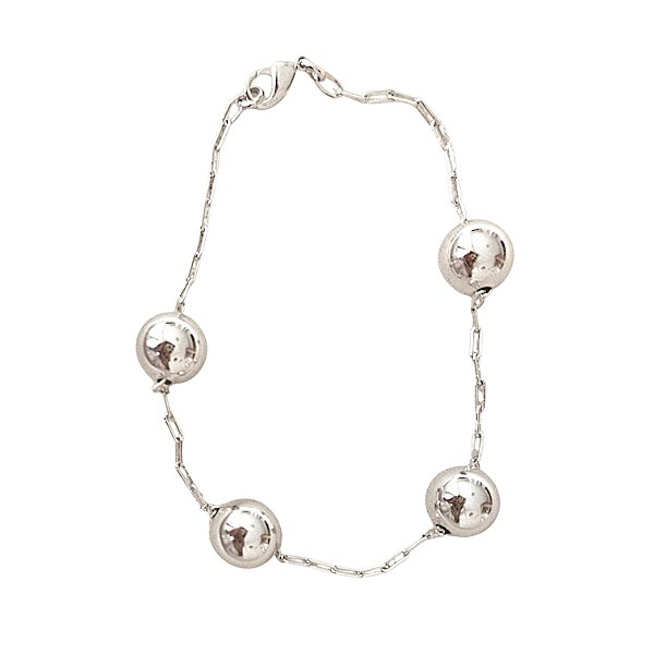 Pulseira Mini Esferas Rodio