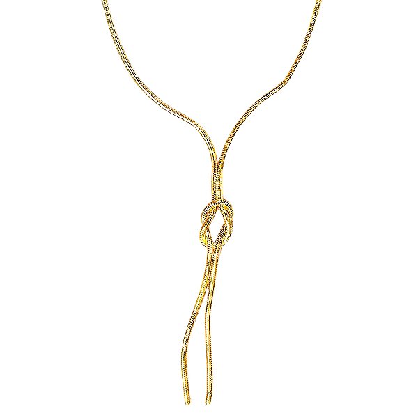 Colar Gravatinha Nó Gold