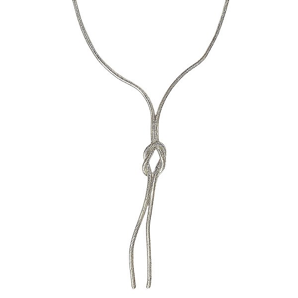 Colar Gravatinha Nó Rodio