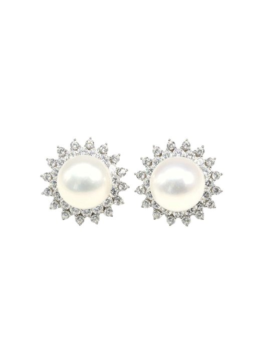 Brinco Prata925 Pizza Pérola