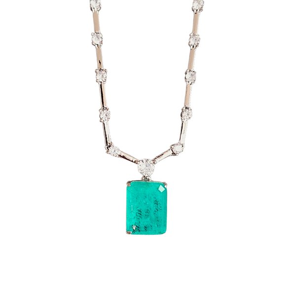 Colar Riviera Fio Faca Pedra Turmalina