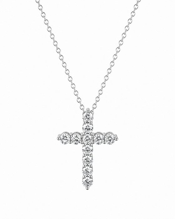 Colar Moissanite Cruz Prata925