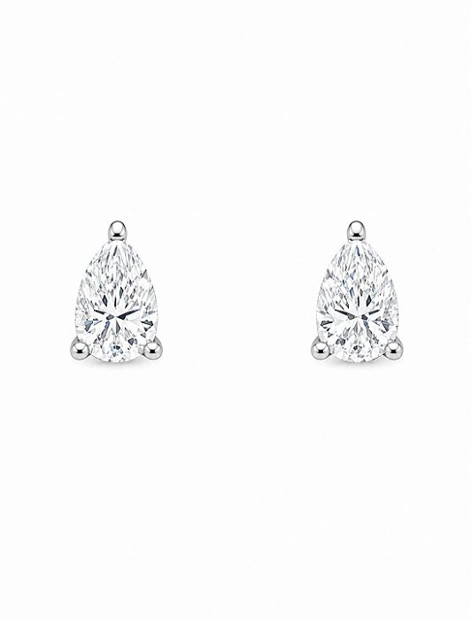 Brinco Moissanite Gotinha 7mm Prata925
