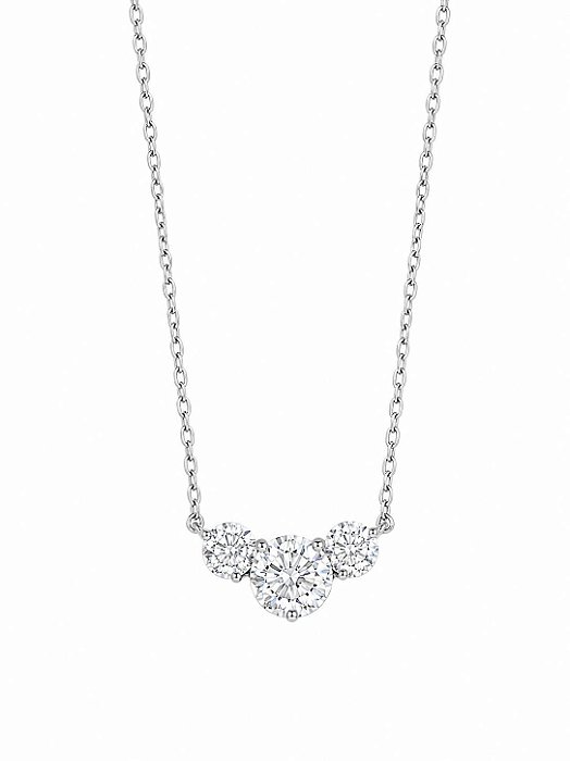 Colar Moissanite Trio Prata925