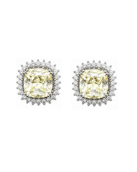 Brinco Yellow Fancy Cravejado 10mm