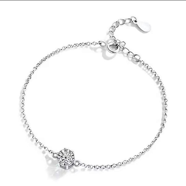Pulseira Moissanite 6,5MM Prata925