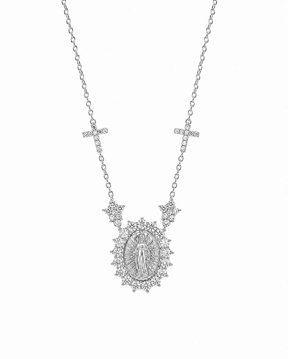 Colar Nossa Senhora Fátima Silver