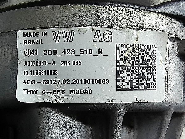 Coluna De Direçao Eletrica Volkswagen T-cross 2020 1.0 12v
