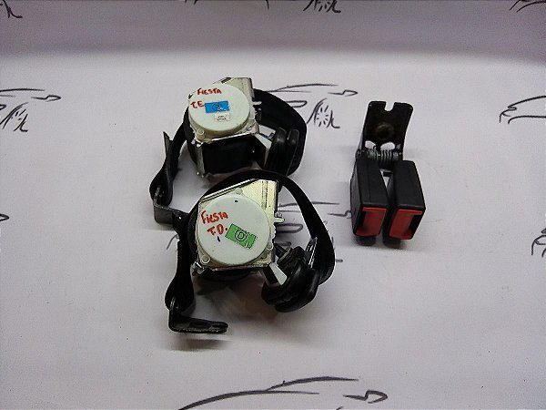 Kit Cintos Segurança Traseiros Ford New Fiesta 15 16 17 18