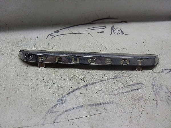 Emblema Escrito Grade Dianteira Peugeot 208 14/15 1.6 16v