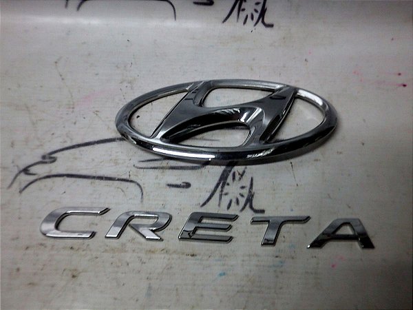 Kit Emblema Tampa Traseira Hyundai Creta 1.6 19/20 Origina