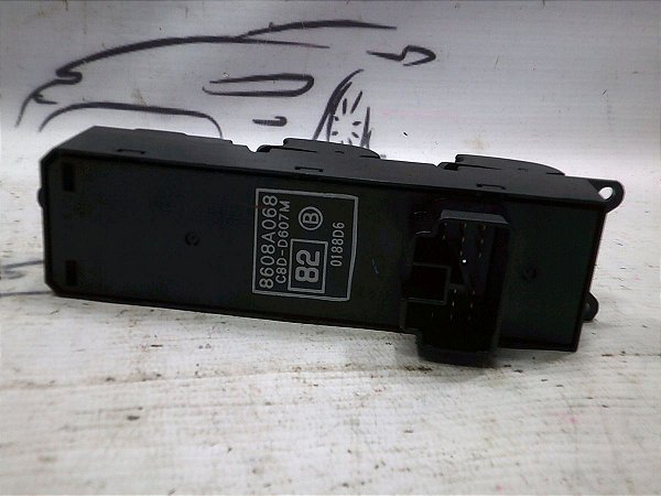 Botao Comando Vidro Dianteiro Esquerd Mitsubish Lancer 19/20