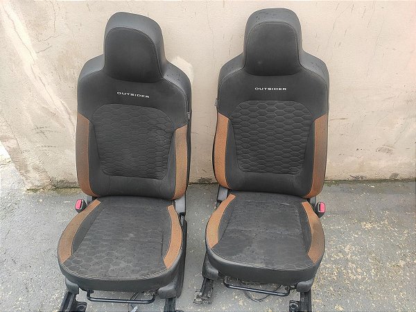Par Bancos Dianteiros C/ Bolsas Renault Kwid 20 21 Outsider