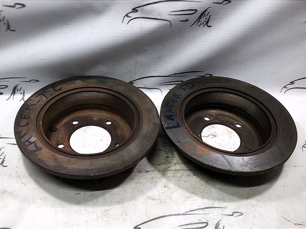 Par Disco De Freio Traseiro Mitsubishi Lancer 19/20 2.0