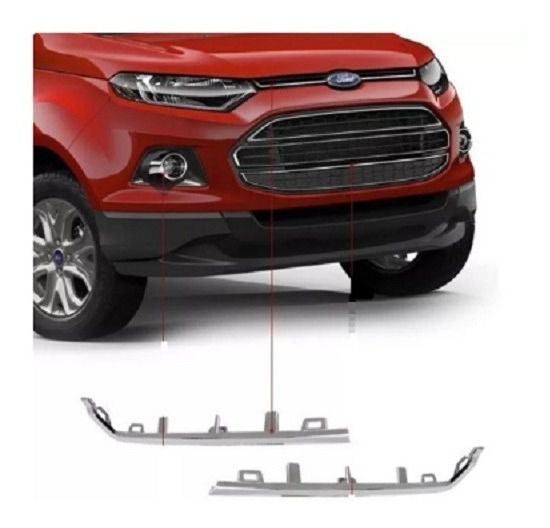 Friso Moldura Grade Radiador Ecosport 2013 A 2016 Cromado
