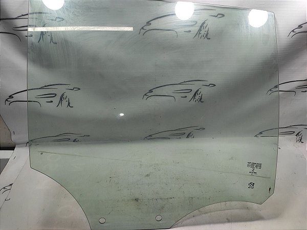 Vidro Da  Porta Traseiro Esquerdo Peugeot 208 22/23 Original