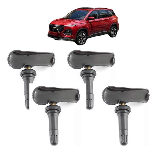 Jogo 4 Sensores Sensor Pressao Pneus Tpm Chevrolet Captiva