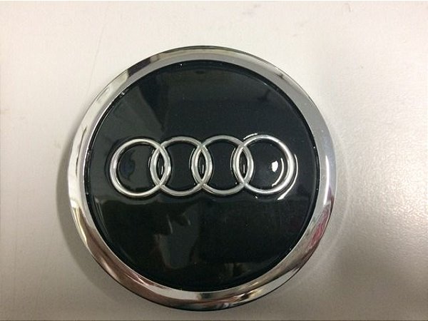 Calota Calotinha Emblema Tampa Roda Audi A4 A6 - Cor Preta