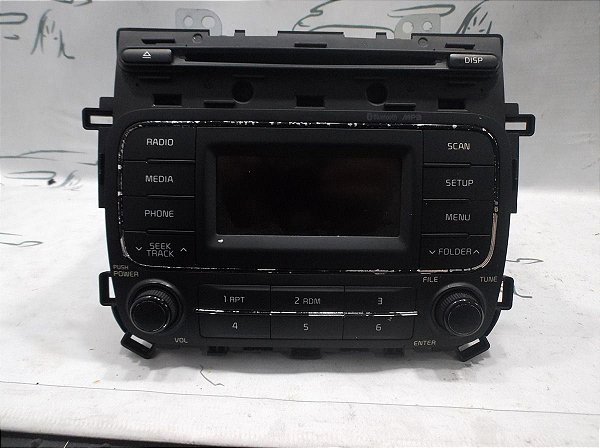 Radio Som Detalhe No Cromado Bluetooth Mp3 Kia Cerato 16/17