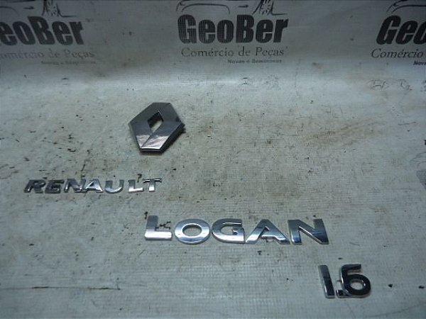 Emblema Traseiro Completo Renault Logan 17/18