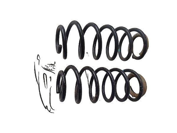 PAR MOLAS TRASEIRAS TOYOTA ETIOS 1.5 MANUAL 15 16 17 ORIG.