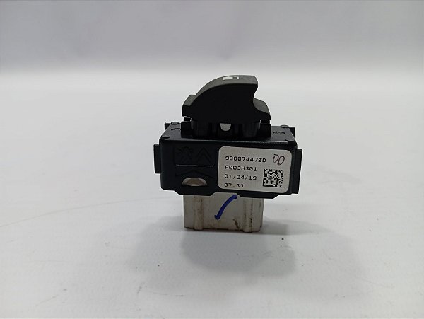 BOTAO COMANDO VIDRO DIANTEIRA DIREITA PEUGEOT 2008 19A22