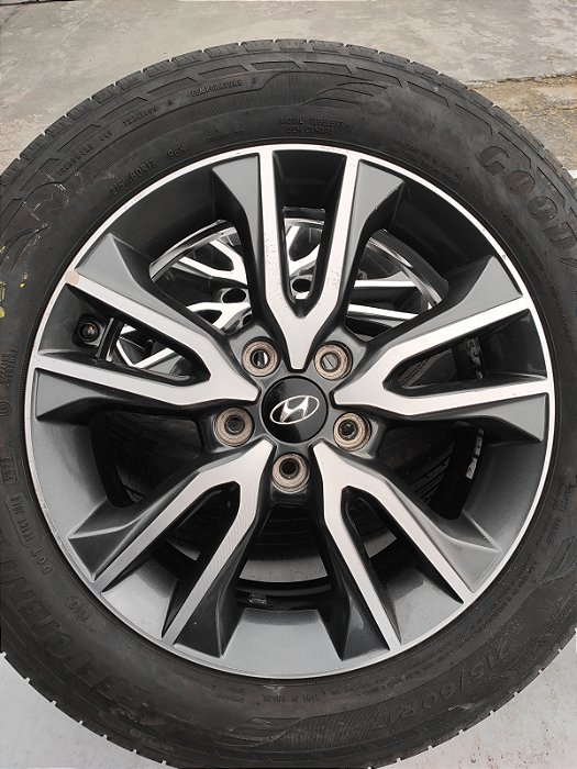 JOGO RODAS COM PNEUS 215/60/17 HYUNDAI CRETA 2.0 18/19