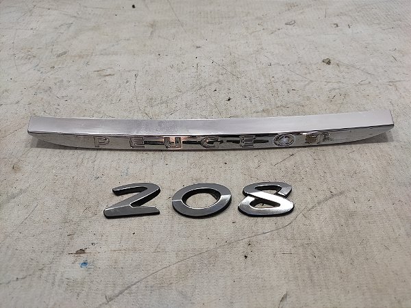 KIT EMBLEMA TRASEIRO PEUGEOT 208 PEUGEOT 208 1.6 AT6 19/20