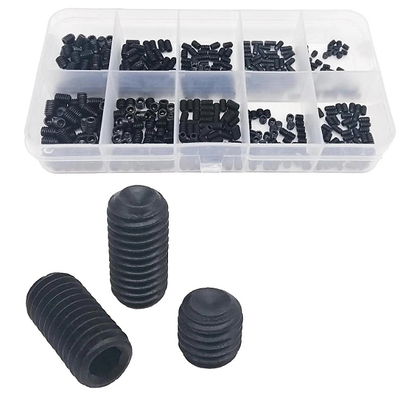 KIT 500 ROSCA PARAFUSOS SOQUETE ALLEN M2.5 M3 M4 HEXAGONAL