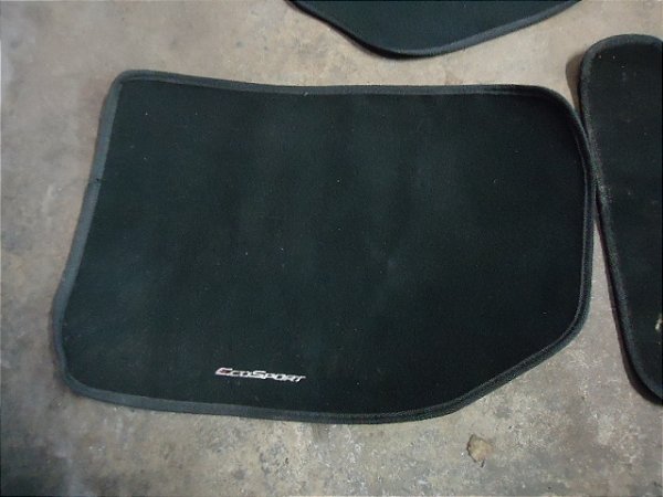 Jogo De Tapete 1 Cor Preto Ford Ecosport 14/15 Freestyle