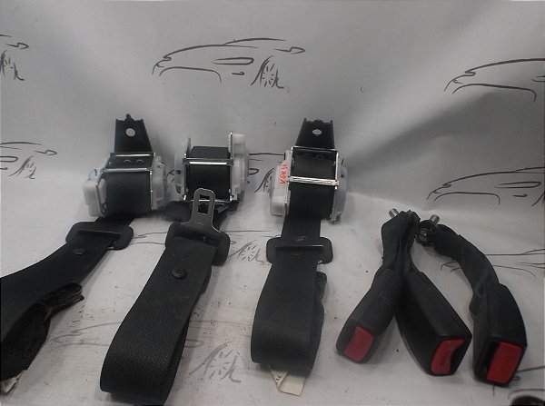 Kit Cintos Traseiros Nissan Versa 1.6 16v 19/20 Originais
