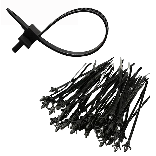 KIT 100 ABRAÇADEIRAS PRESILHA ENFORCA GATO COM GRAMPO 13CM