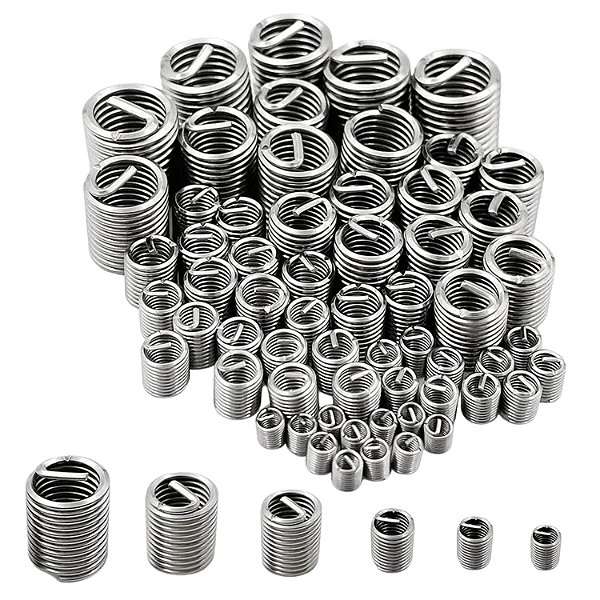 KIT 60 MOLAS FIXAÇAO AÇO INOX REPARO ROSCA POSTIÇA HELICOIL